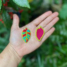 Load image into Gallery viewer, Tropical Leaf Earrings