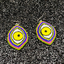 Load image into Gallery viewer, XL Embroidered Eye Earrings