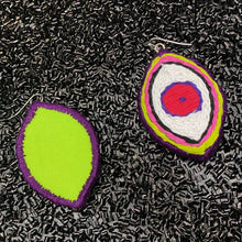 Load image into Gallery viewer, XL Embroidered Eye Earrings