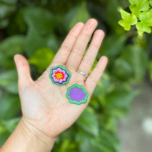 Load image into Gallery viewer, Beaded Summer Flower Earrings