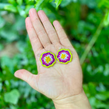 Load image into Gallery viewer, Beaded Summer Flower Earrings