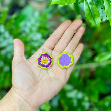 Load image into Gallery viewer, Beaded Summer Flower Earrings