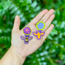Load image into Gallery viewer, Pollinators Bee One-of-a-kind Earrings