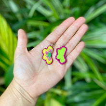 Load image into Gallery viewer, Half-Flower Embroidered Earrings