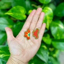 Load image into Gallery viewer, Half-Flower Embroidered Earrings