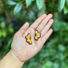 Load image into Gallery viewer, Half-Flower Embroidered Earrings