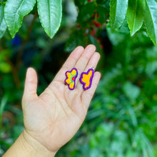 Load image into Gallery viewer, Half-Flower Embroidered Earrings