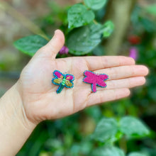 Load image into Gallery viewer, Beaded Dragonfly Earrings