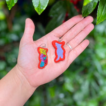 Load image into Gallery viewer, Embroidered Bird earrings