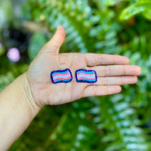 Load image into Gallery viewer, Beaded Trans Pride Flag Earrings