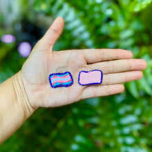 Load image into Gallery viewer, Beaded Trans Pride Flag Earrings