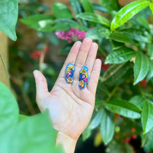 Load image into Gallery viewer, Small Embroidered Bird earrings