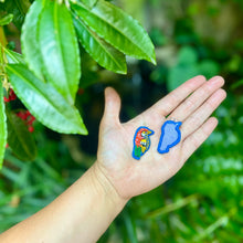 Load image into Gallery viewer, Medium Embroidered Bird earrings
