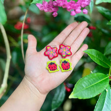 Load image into Gallery viewer, Pollinators Ladybugs One-of-a-kind Earrings