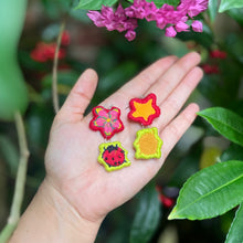 Load image into Gallery viewer, Pollinators Ladybugs One-of-a-kind Earrings