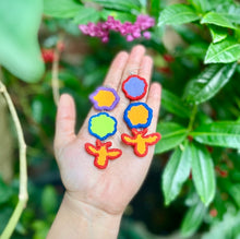 Load image into Gallery viewer, Pollinators Busy Bee One-of-a-kind Earrings
