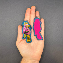 Load image into Gallery viewer, Lightweight Embroidered Bird earrings