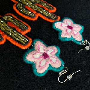 Flower + Cactus Earrings