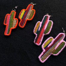 Load image into Gallery viewer, Large Cactus Earrings