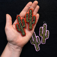 Load image into Gallery viewer, Large Cactus Earrings