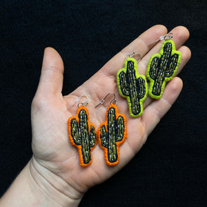 Small Cactus Earrings