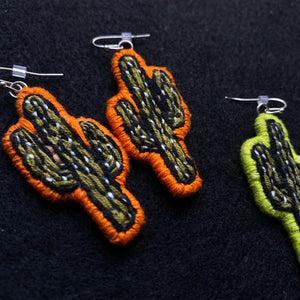 Small Cactus Earrings