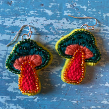 Load image into Gallery viewer, Mushroom Earrings
