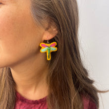 Load image into Gallery viewer, SMALL Moth + Dragonfly earrings