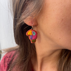 SMALL Humming bird + Toucan earrings