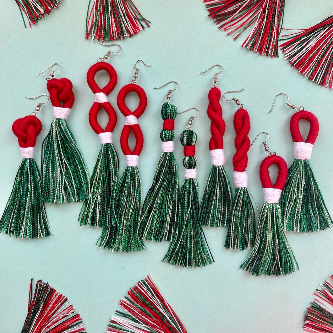 Xxxmas TASSEL earrings