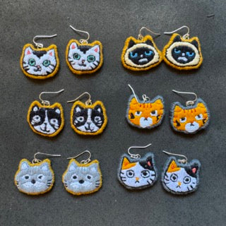 Cat earrings