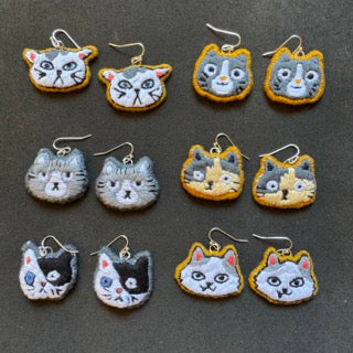 Cat earrings