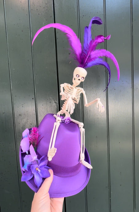 Skeleton Purple Fedora + Epaulets