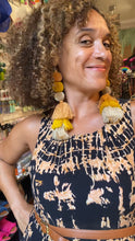 Load image into Gallery viewer, Triple POMPOM + TASSEL earrings