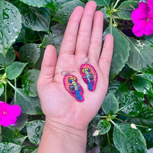 Load image into Gallery viewer, Embroidered Bird earrings