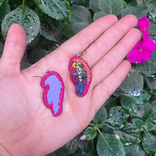 Load image into Gallery viewer, Embroidered Bird earrings