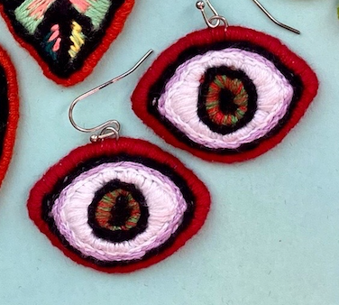 Xxxmas EMBROIDERED earrings