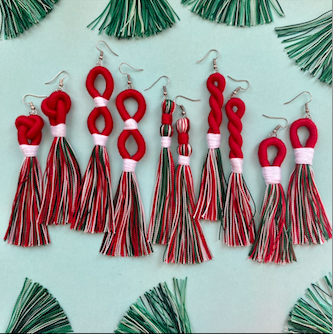 Xxxmas TASSEL earrings