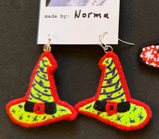 Witch Hat earrings
