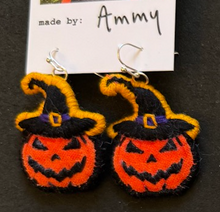 Load image into Gallery viewer, Pumpkin earrings