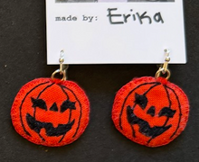 Load image into Gallery viewer, Pumpkin earrings