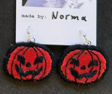 Load image into Gallery viewer, Pumpkin earrings