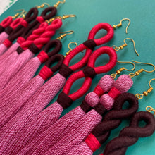 Load image into Gallery viewer, Pink TASSEL Earrings