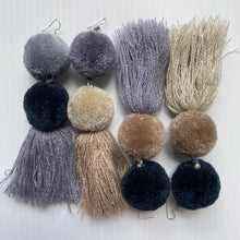 Load image into Gallery viewer, surprise POMPOM earrings - GRAYS