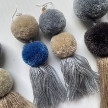 Load image into Gallery viewer, surprise POMPOM earrings - GRAYS