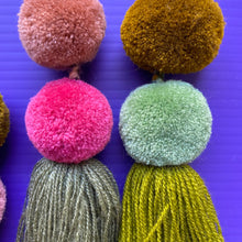 Load image into Gallery viewer, multicolor POMPOM earrings