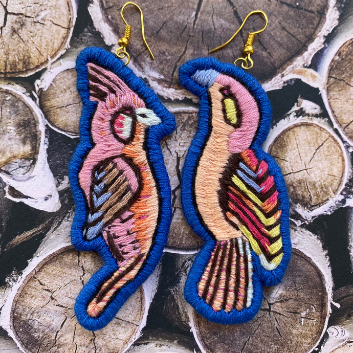 Mini Embroidered Bird Babies