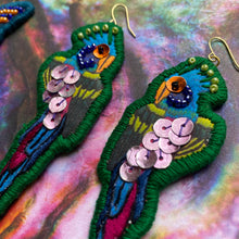Load image into Gallery viewer, Painted+Beaded+Sewn+Sequin Birds