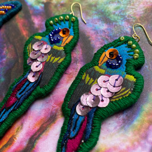 Painted+Beaded+Sewn+Sequin Birds